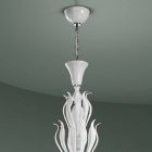 Candelabru din sticlă Veneția cu 12 lumini Fabricat manual în Italia - Agustina Viadurini