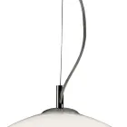 Candelabru descentralizat cu lampă mică și mare din sticlă, fabricat în Italia - Elisia Viadurini