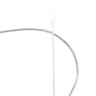 Candelabru descentralizat cu două lumini din sticlă lucrată manual, fabricat în Italia - Soffio Viadurini