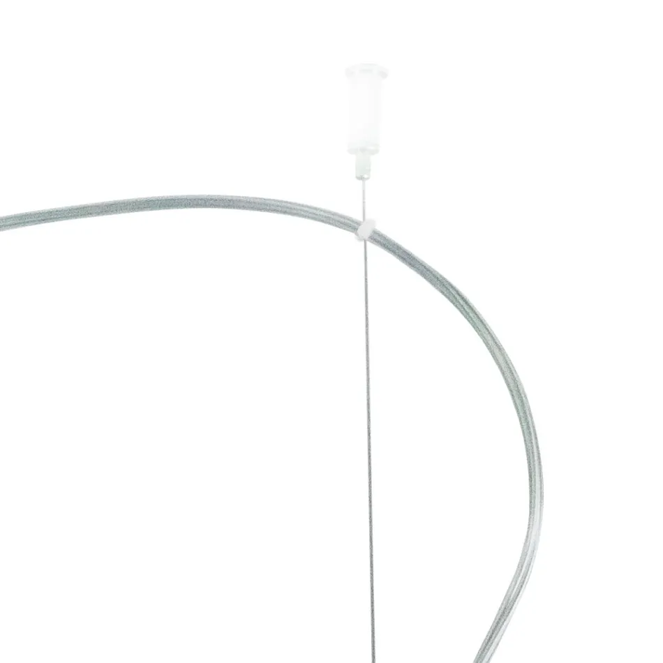 Candelabru descentralizat cu două lumini din sticlă lucrată manual, fabricat în Italia - Soffio Viadurini