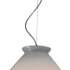 Candelabru excentric din sticlă așezată manual, fabricat în Italia - Iride Viadurini