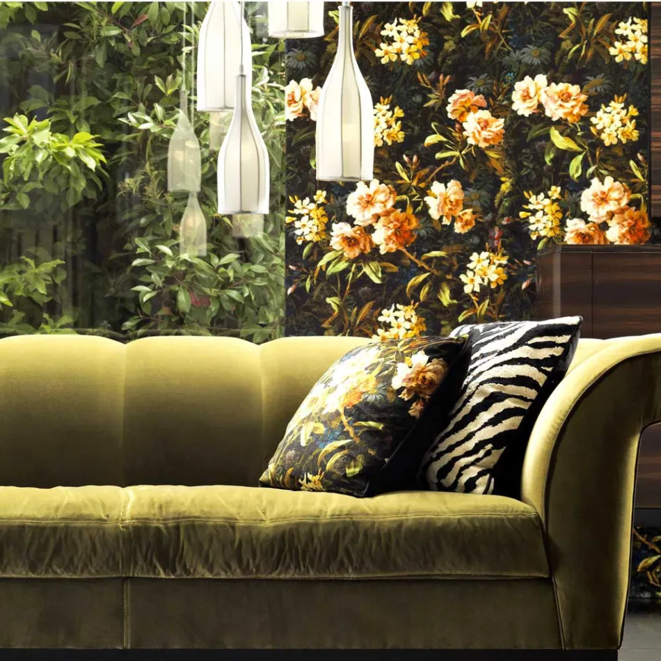 Design candelabru cu 6 abajururi Grilli Mathusalem realizat în Italia Viadurini