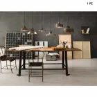 stil de design industrial de fier antic candelabru Monica Viadurini