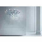 Candelabru manual cu 9 lumini din sticlă venețiană Made in Italy - Bernadette Viadurini