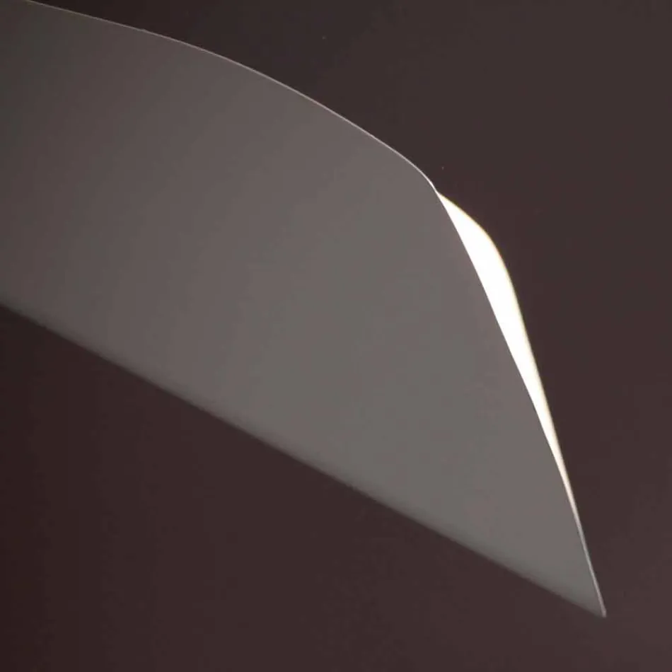 Lustra manuală din oțel vopsit alb Fabricat în Italia - Elica Viadurini