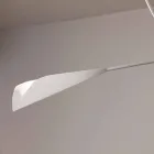 Lustra manuală din oțel vopsit alb Fabricat în Italia - Elica Viadurini