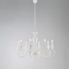 Candelabru din lemn și fier lăcuit, fabricat în Italia, pentru decor interior - Toscana Viadurini