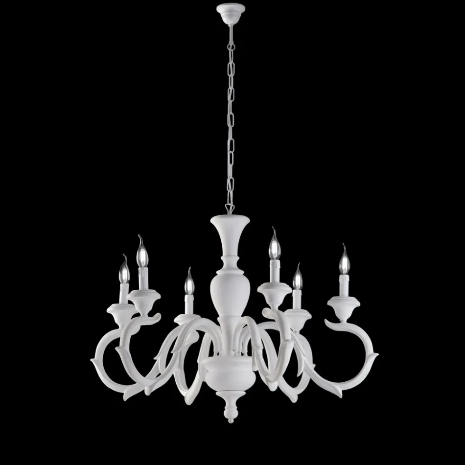 Candelabru din lemn fabricat în Italia pentru decorațiuni interioare - Florența Viadurini