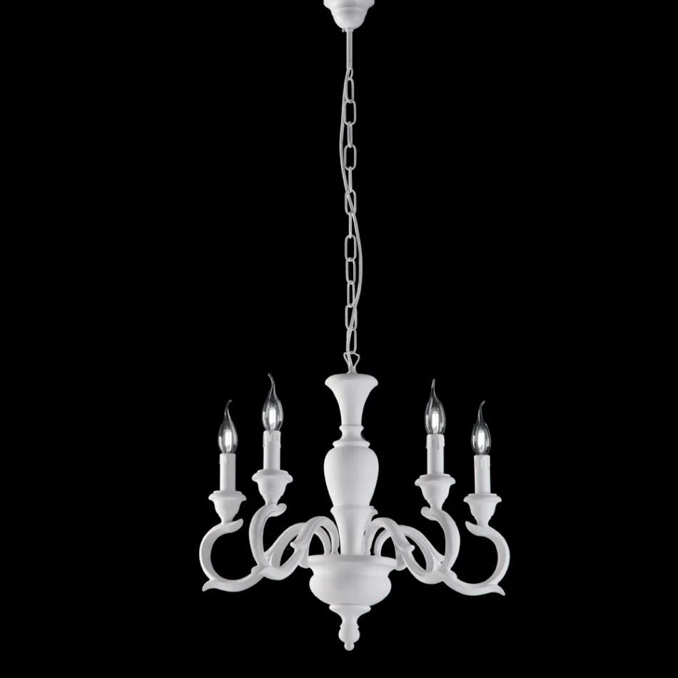 Candelabru din lemn fabricat în Italia pentru decorațiuni interioare - Florența Viadurini