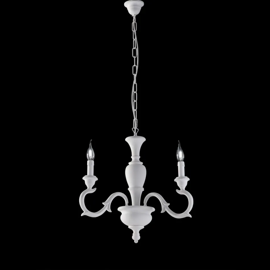 Candelabru din lemn fabricat în Italia pentru decorațiuni interioare - Florența Viadurini