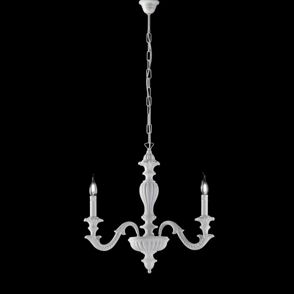 Candelabru din lemn fabricat în Italia pentru decorațiuni interioare - Milano Viadurini