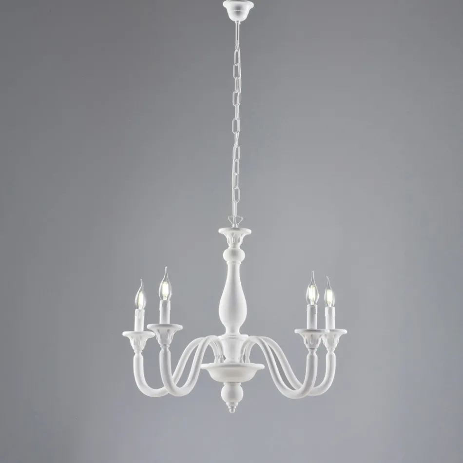 Candelabru din lemn fabricat în Italia pentru decorarea interioară - Siena Viadurini