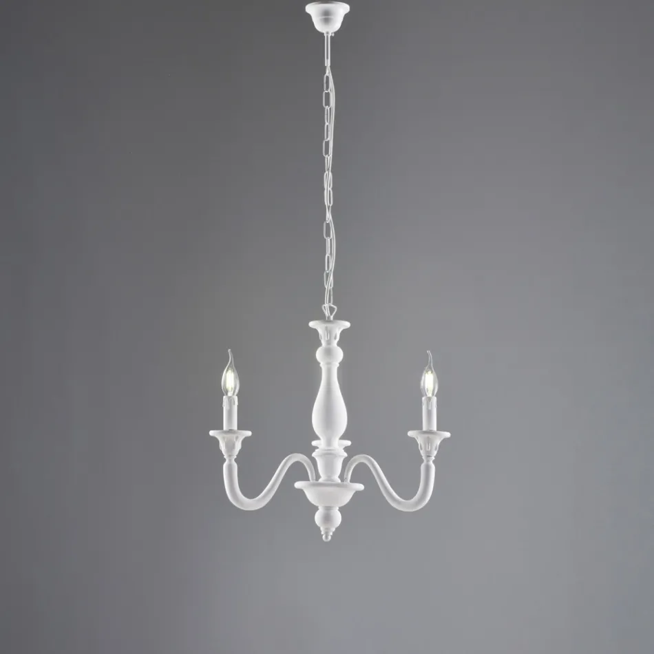 Candelabru din lemn fabricat în Italia pentru decorarea interioară - Siena Viadurini