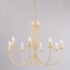 Candelabru din metal alb pentru iluminarea spațiilor rafinate – Roccia Viadurini