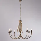 Candelabru din metal alb pentru iluminarea spațiilor rafinate – Roccia Viadurini