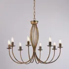 Candelabru din metal alb pentru iluminarea spațiilor rafinate – Roccia Viadurini