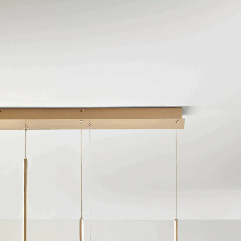 Candelabru metalic cu inserție detașabilă din sticlă granulată - Catalpa Viadurini