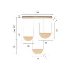 Candelabru metalic cu inserție detașabilă din sticlă granulată - Catalpa Viadurini