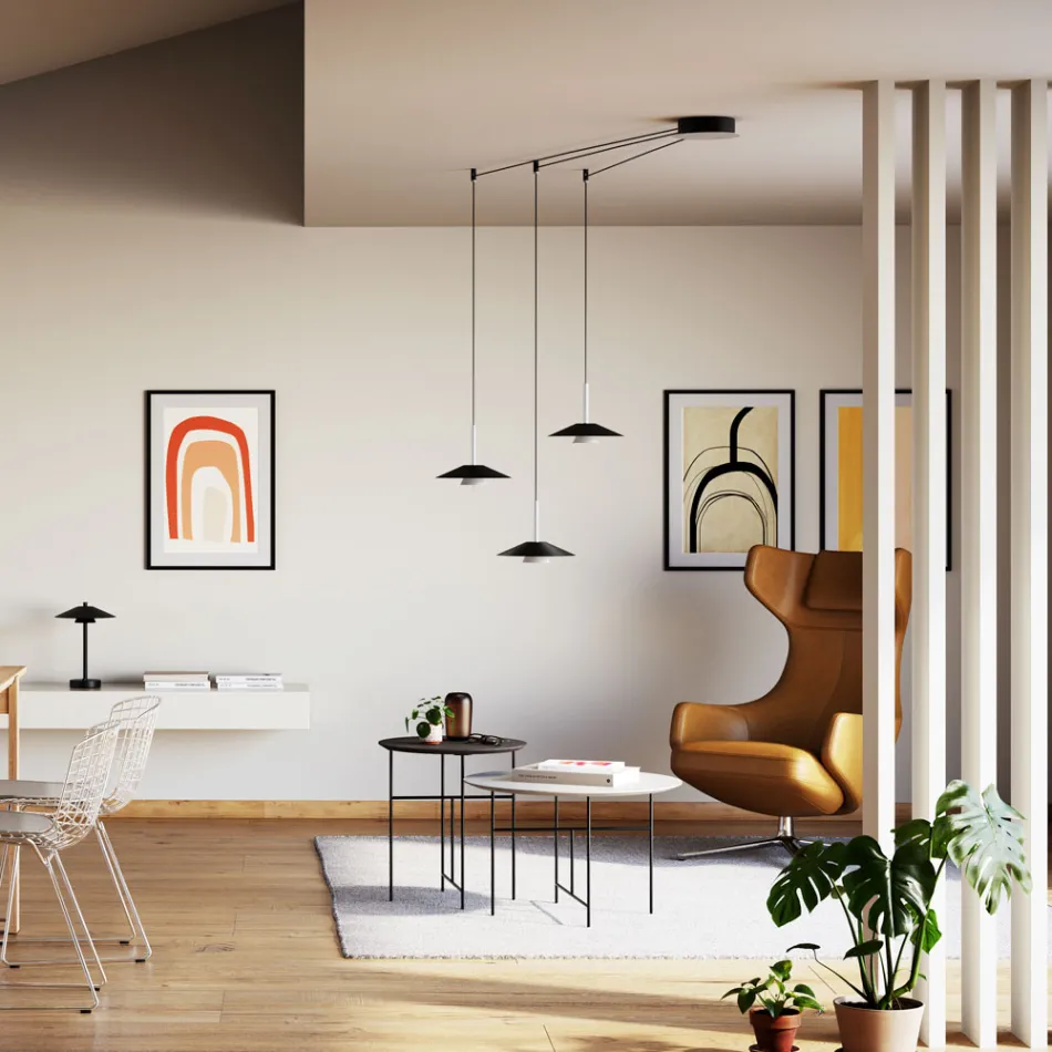 Candelabru metalic cu diverse finisaje fabricat în Italia - Mira Viadurini