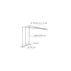 Candelabru metalic cu diverse finisaje fabricat în Italia - Mira Viadurini