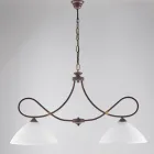 Eclisse: Un candelabru din metal și ceramică albă pentru interioare elegante. Viadurini