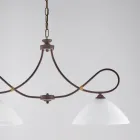 Eclisse: Un candelabru din metal și ceramică albă pentru interioare elegante. Viadurini