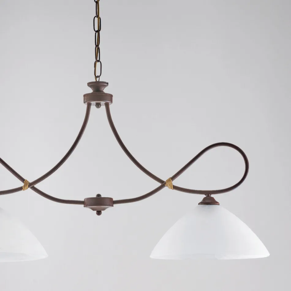 Eclisse: Un candelabru din metal și ceramică albă pentru interioare elegante. Viadurini