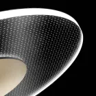 Candelabru metalic cu difuzor din plexiglas cu micropuncte - Nora Viadurini