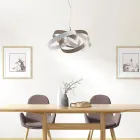 Candelabru din metal și sticlă pentru iluminarea elegantă a interioarelor – Rosmarino Viadurini