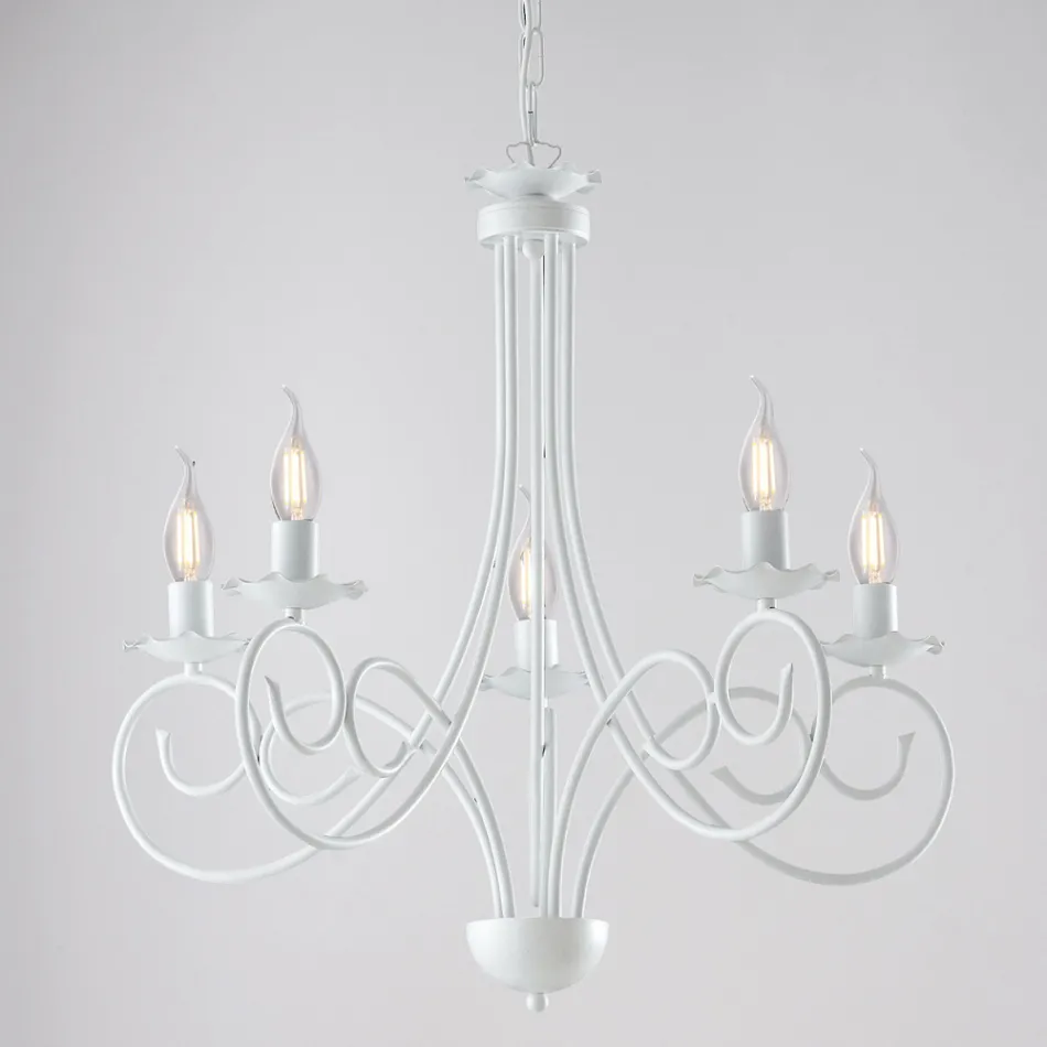 Candelabru din metal și sticlă pentru iluminat interior elegant – Laguna Viadurini