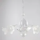 Candelabru din metal și sticlă pentru iluminarea interioarelor rafinate – Sirio Viadurini