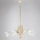 Candelabru din metal și sticlă pentru iluminarea interioarelor rafinate – Sirio Viadurini