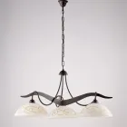 Candelabru metalic cu 3 lumini pentru iluminat interior - Musca Viadurini