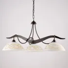 Candelabru metalic cu 3 lumini pentru iluminat interior - Musca Viadurini