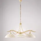 Candelabru metalic cu 3 lumini pentru iluminat interior - Musca Viadurini