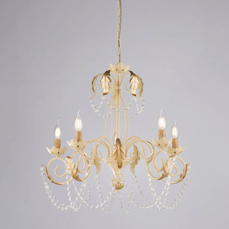 Candelabru metalic pentru interioare luminoase și primitoare – Perla Viadurini