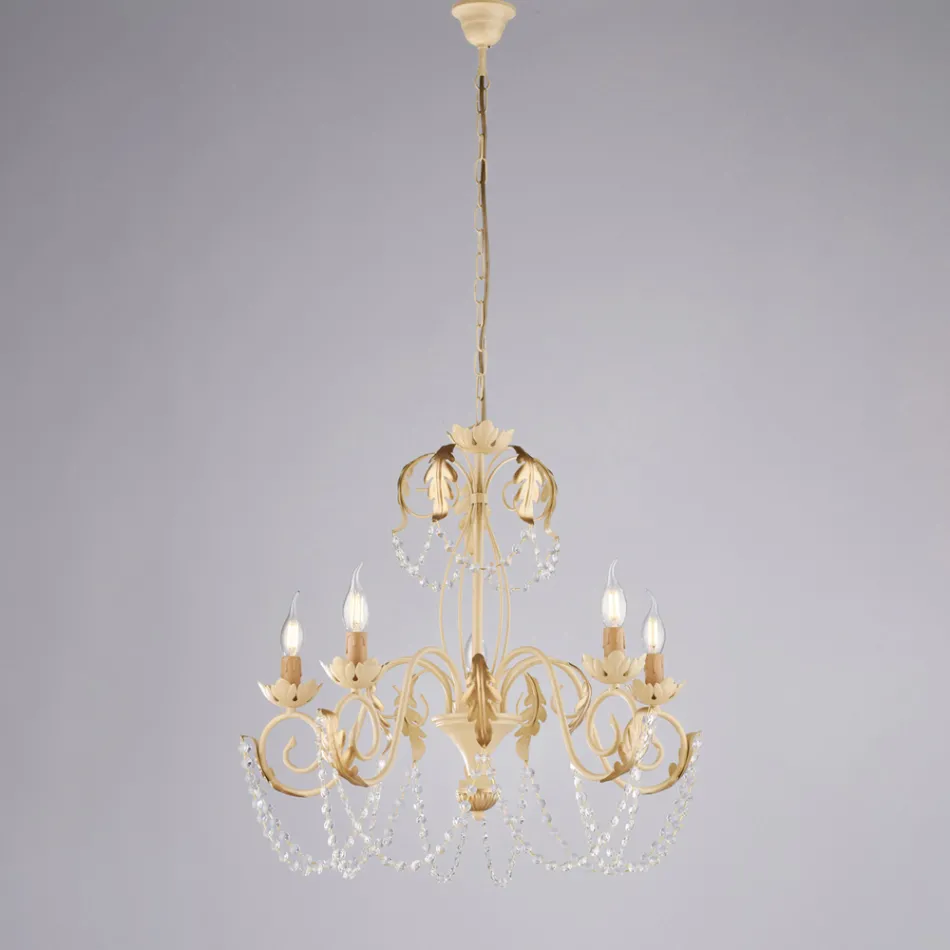 Candelabru metalic pentru interioare luminoase și primitoare – Perla Viadurini