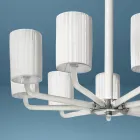 Candelabru din sticlă și metal Veneția realizat manual în Italia - Graham Viadurini