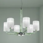 Candelabru din sticlă și metal Veneția realizat manual în Italia - Graham Viadurini