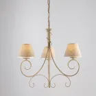 Candelabru cu două lumini din sticlă și metal pentru spații rafinate – Draco Viadurini