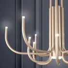 Candelabru LED cu 13 lumini din metal vopsit alb, negru sau auriu - Scorpion Viadurini