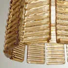 Candelabru modern 12 lumini din sticla italiana de lux lucrata manual - Valadier Viadurini