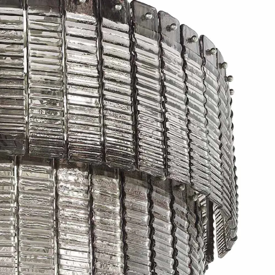 Candelabru modern 36 de lumini din sticla italiana de lux lucrata manual - Valadier Viadurini