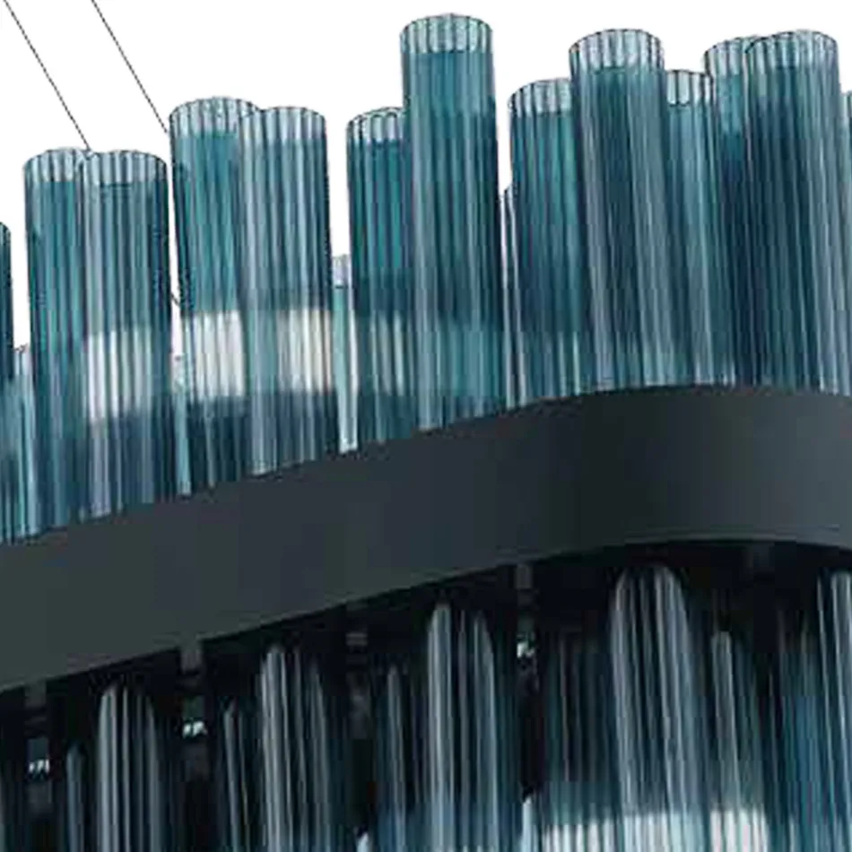 Candelabru din sticlă suflată artizanală italiană de lux modern - Maesta Viadurini