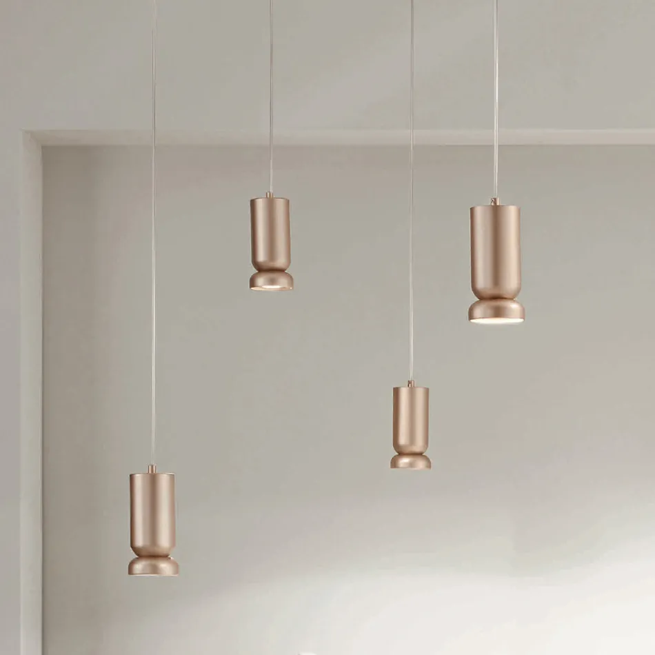 Candelabru modern din aluminiu vopsit cu pulbere și cablu reglabil - Buxus Viadurini