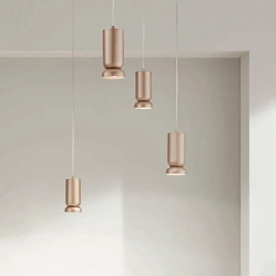 Candelabru modern din aluminiu vopsit cu pulbere și cablu reglabil - Buxus Viadurini