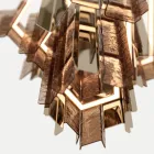 Velis - Candelabru modern din sticlă topită, cu design elegant, fabricat în Italia Viadurini