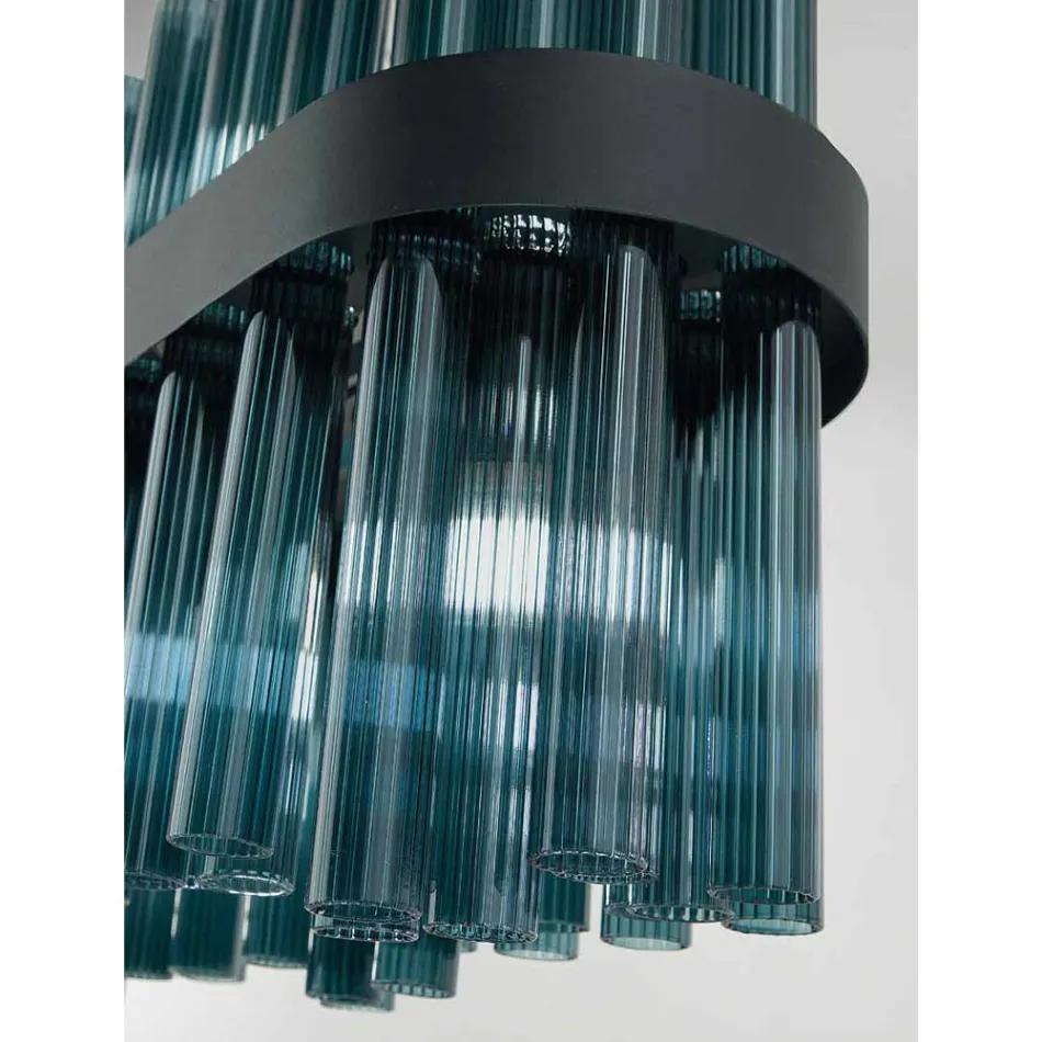 Candelabru din sticlă suflată de lux, realizat manual, italian modern - Maesta Viadurini