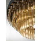 Candelabru modern din sticla suflata si metal Artizanat italian - Maesta Viadurini