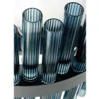 Candelabru modern din sticla suflata si metal Artizanat italian - Maesta Viadurini